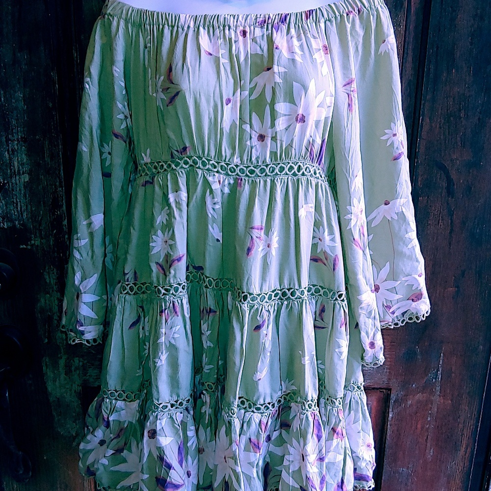 Jaase Off Shoulder Boho Dress